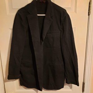 Black cotton casual blazer sz M